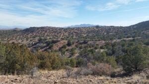 Ground Conditions & Sangre de Cristo Mountains from Crest of Montezuma  